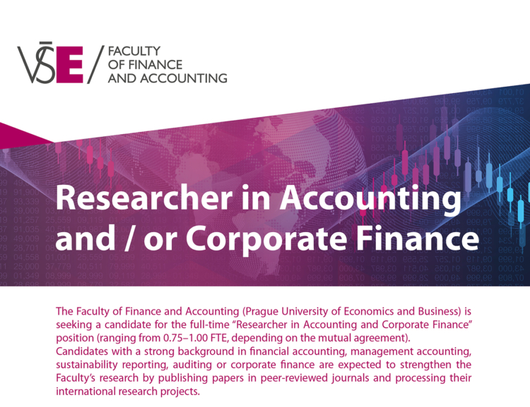 We are looking for a researcher in the field of accounting or corporate finance.