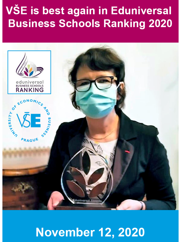 VŠE is the best Business School in Eastern Europe according to Eduniversal Ranking 2020