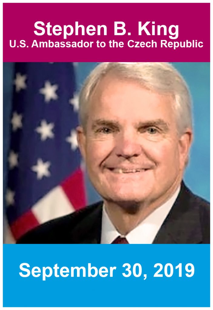 USA ambassador in Czech Republic Stephen B. King at VSE!