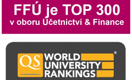 Fakulta financí a účetnictví je TOP 300 v QS World University Rankings by Subject 2020