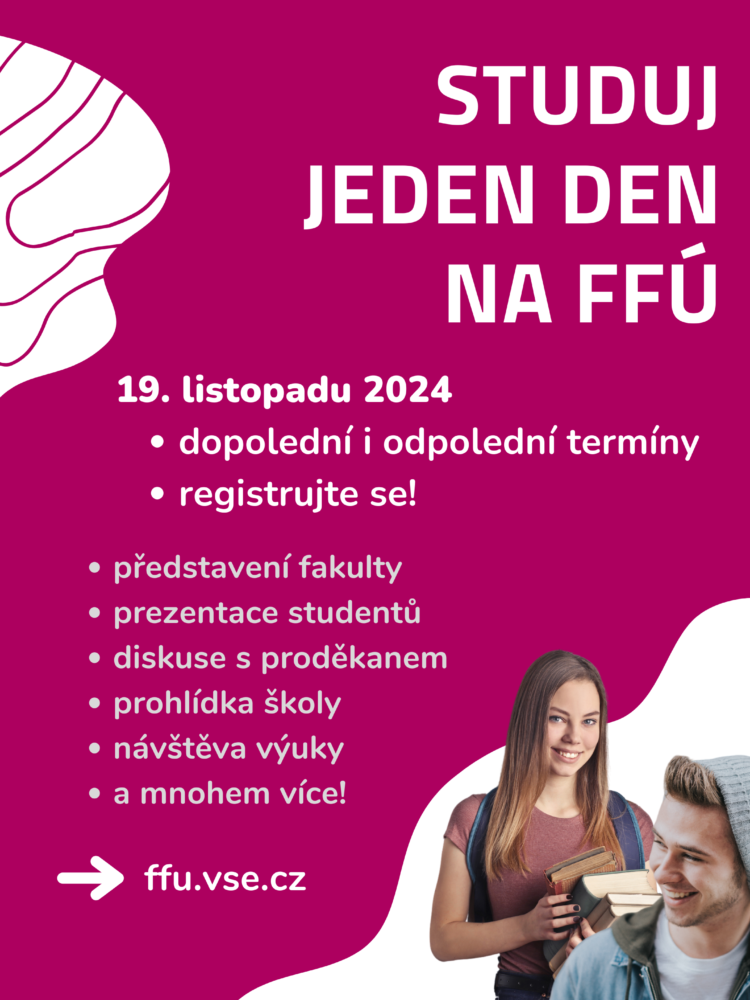 Uchazeči, studujte jeden den na FFÚ