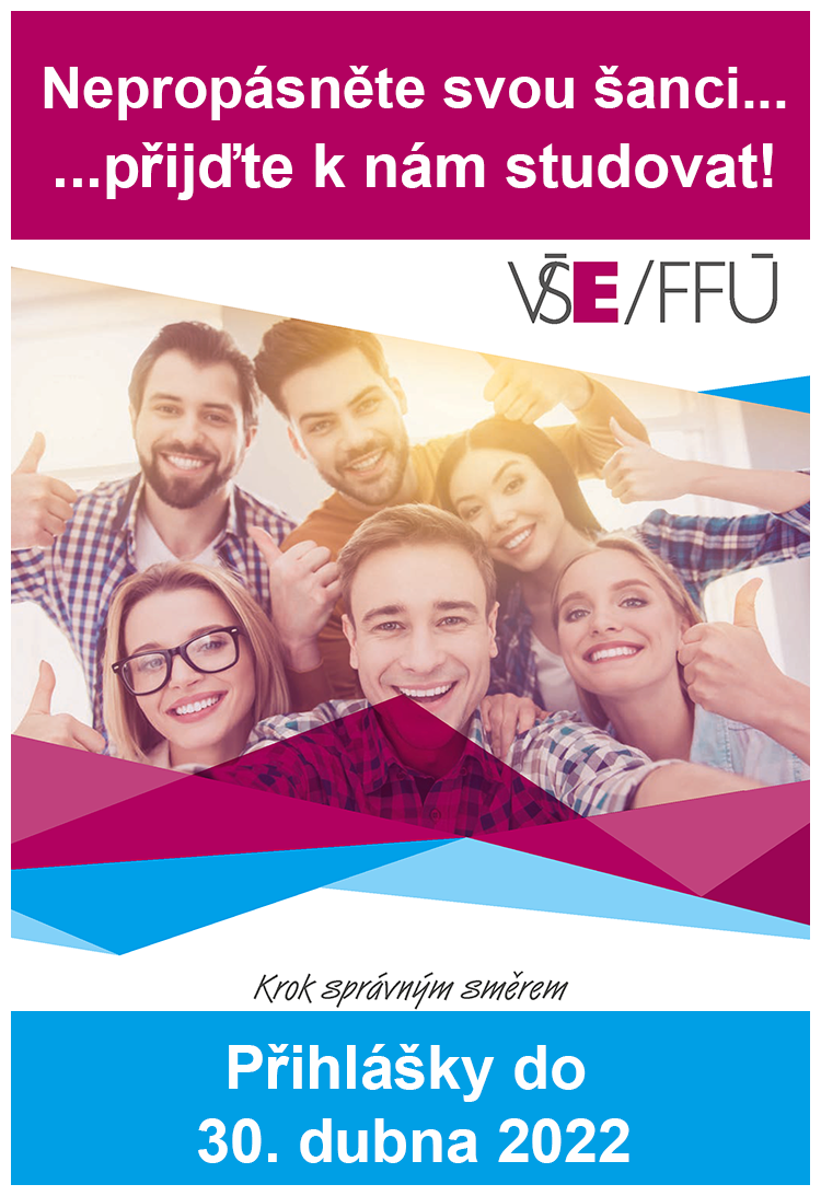 Propagační brožura Fakulty financí a účetnictví pro zájemce o studium.