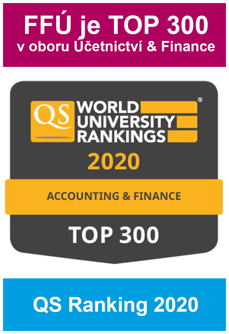 Fakulta financí a účetnictví je TOP 300 v QS World University Rankings by Subject 2020